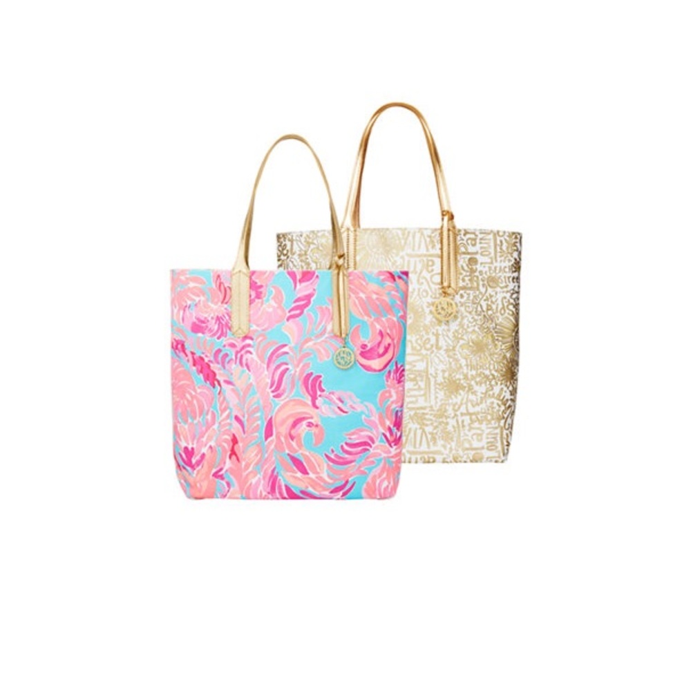 🌼lilly pulitzer reversible shopper tote in pink🌼